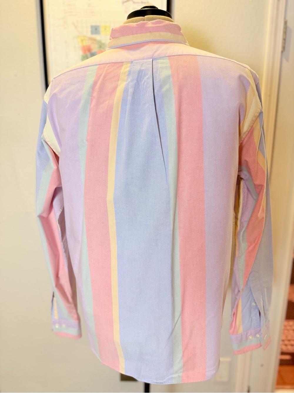 Brooks Brothers Friday Shirt Men's L Pastel Multicolor Stripe Button-Down - Picture 7 of 9